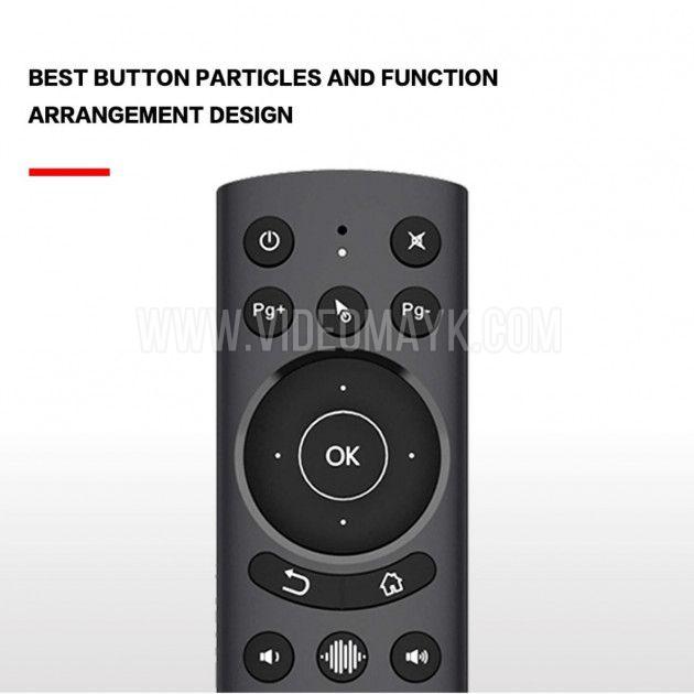 Пульт G20S Pro с гироскопом, микрофон для голосовых запросов, подсветка кнопок, 2 кнопки можно запрограммировать.