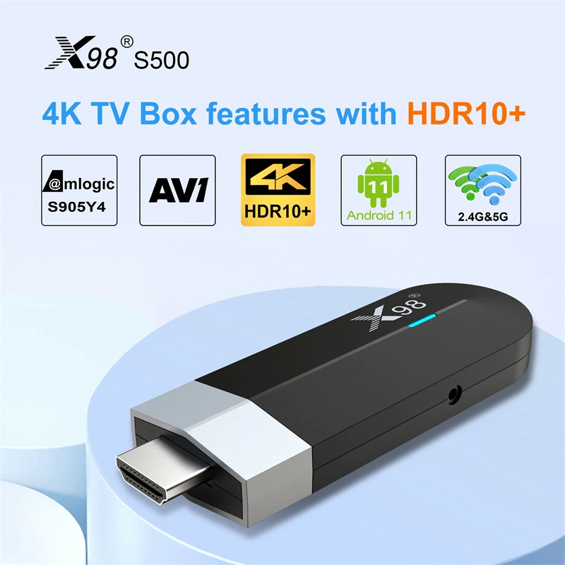 x98s500 tv stick AMlogic S905Y4  Android 11 ver. 4/32 Gb