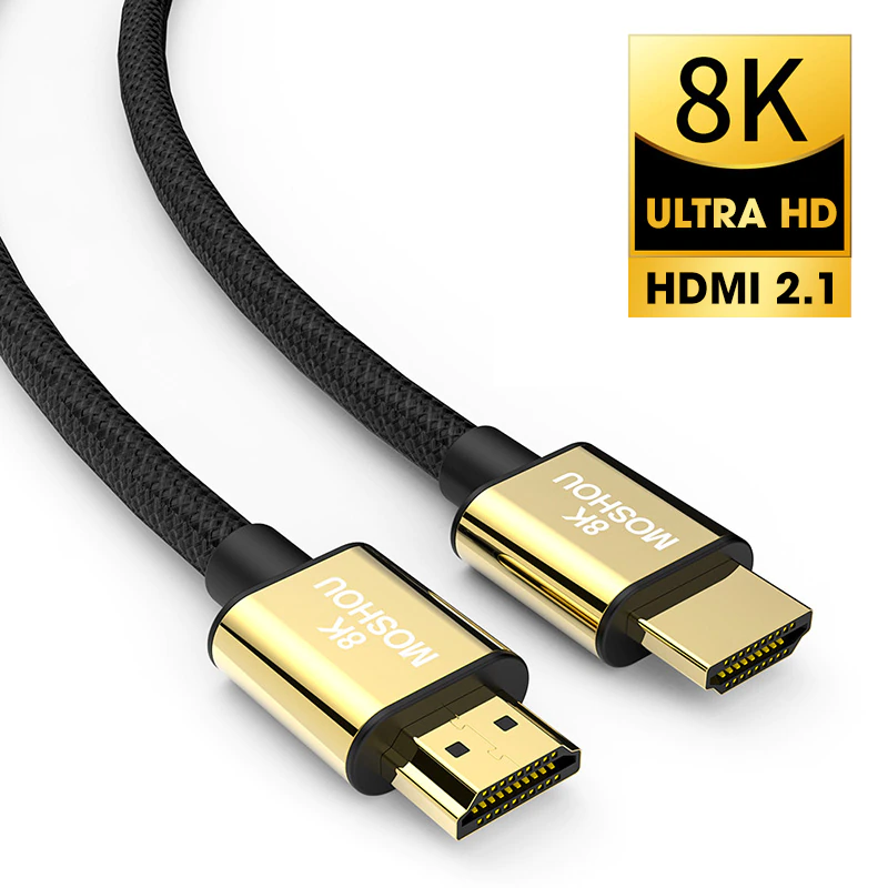 Кабель MOSHOU HDMI 2,1, 8K, 60 Гц, 4K, 120 Гц, 48 Гбит/с