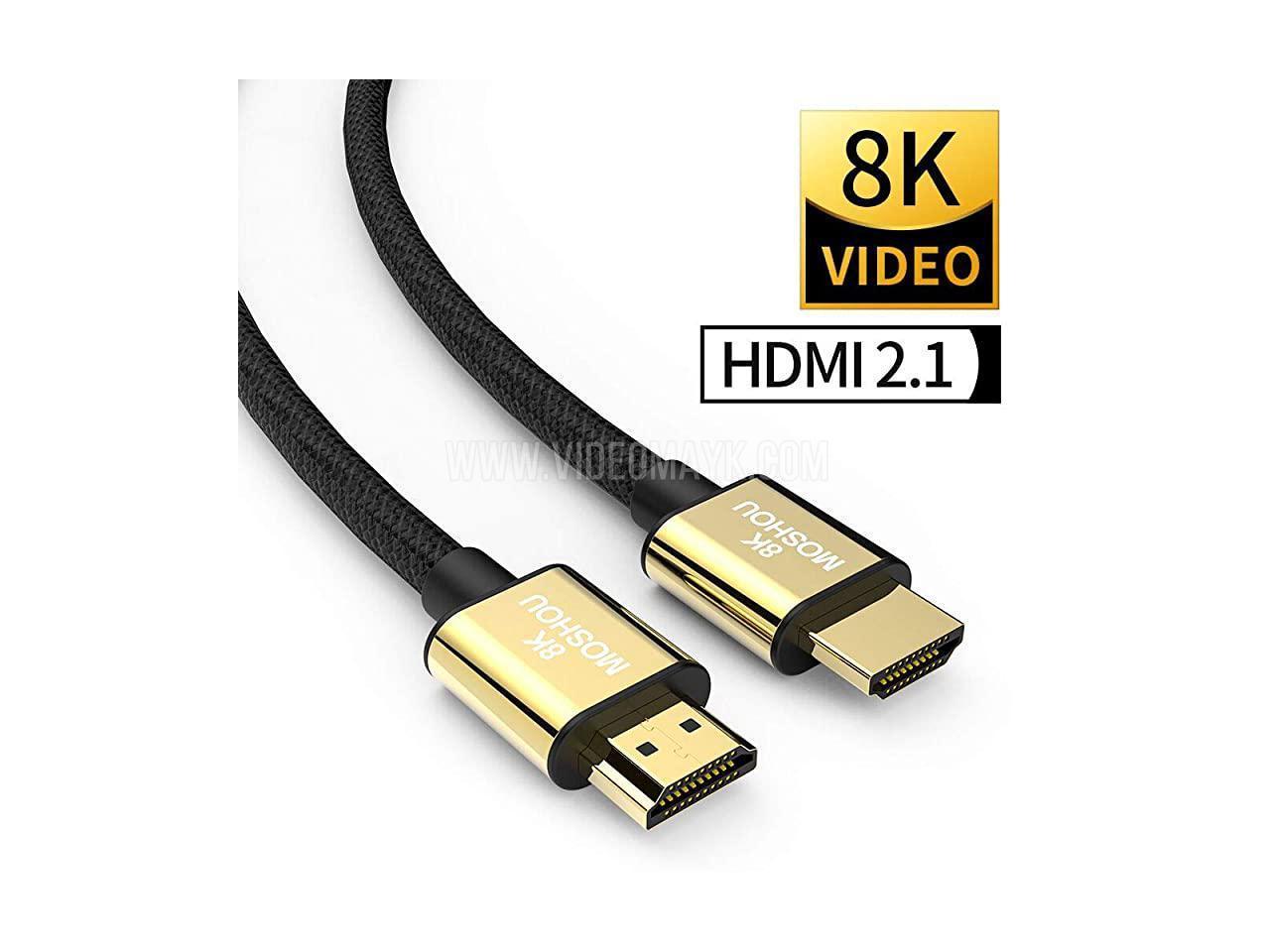 Кабель MOSHOU HDMI 2,1, 8K, 60 Гц, 4K, 120 Гц, 48 Гбит/с