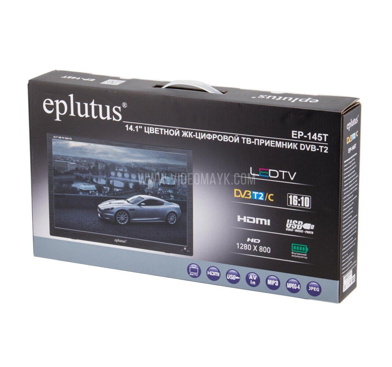Телевизор с цифровым тюнером DVB-T2 14“ Eplutus EP-145Т