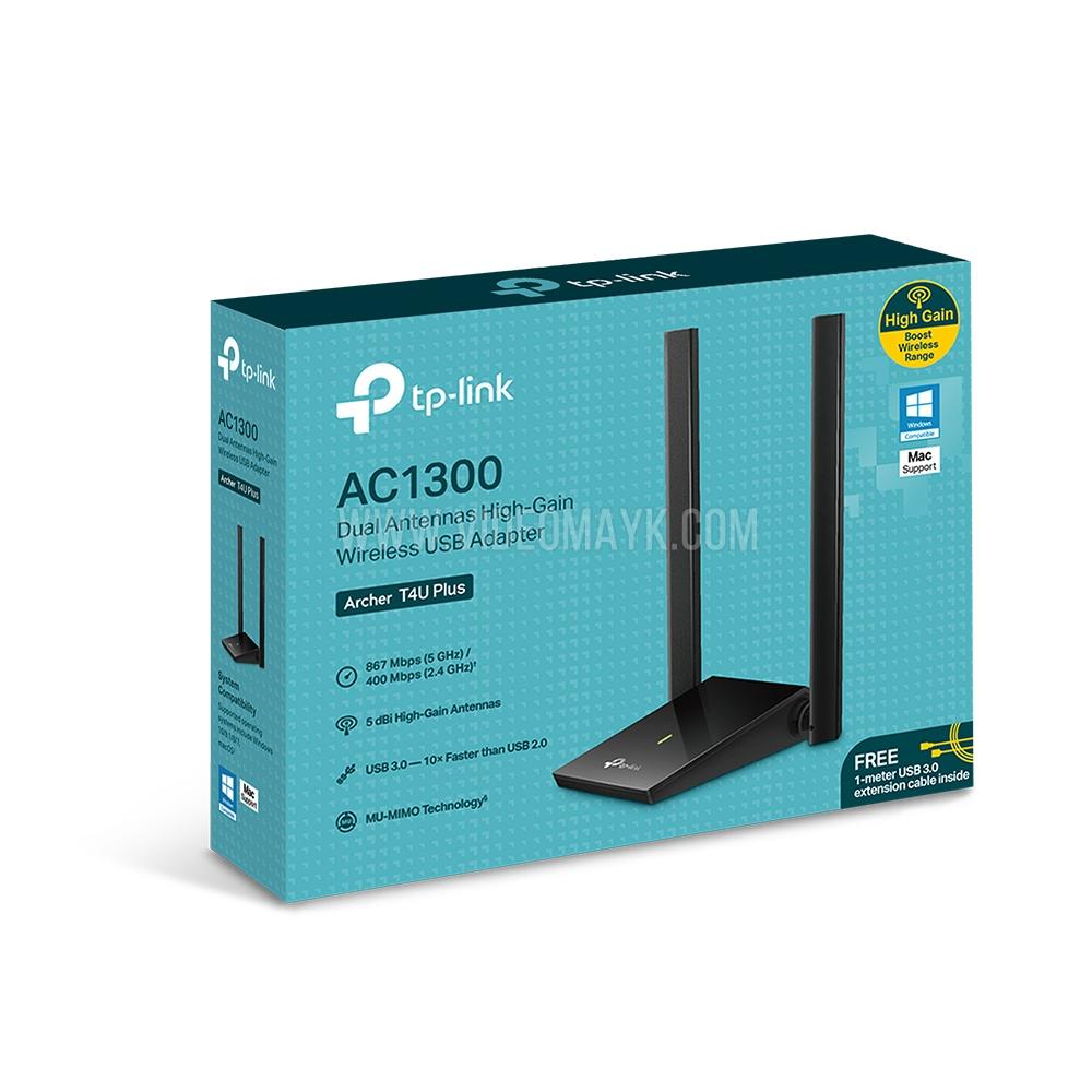 USB WiFi адаптер TP-Link двухдиапазонный USB3.0 адаптер Archer T4U Plus AC1300 USB 3.0