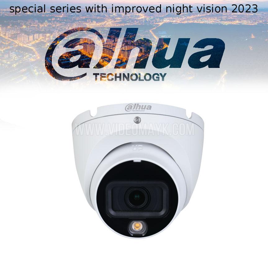 DH-HAC-HDW1500TLMP-IL-A-0280B-S2 Уличная купольная HDCVI-видеокамера с интеллектуальной двойной подсветкой 5Мп