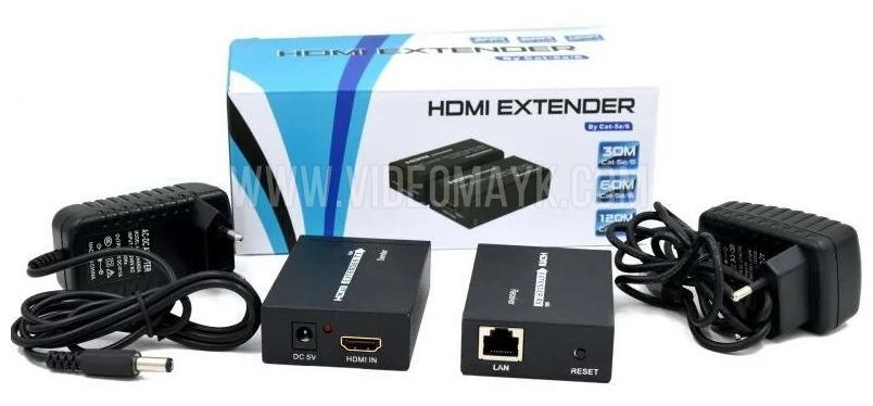 Extender HDMI до 60м по витой паре CAT5e/6 серия премиум