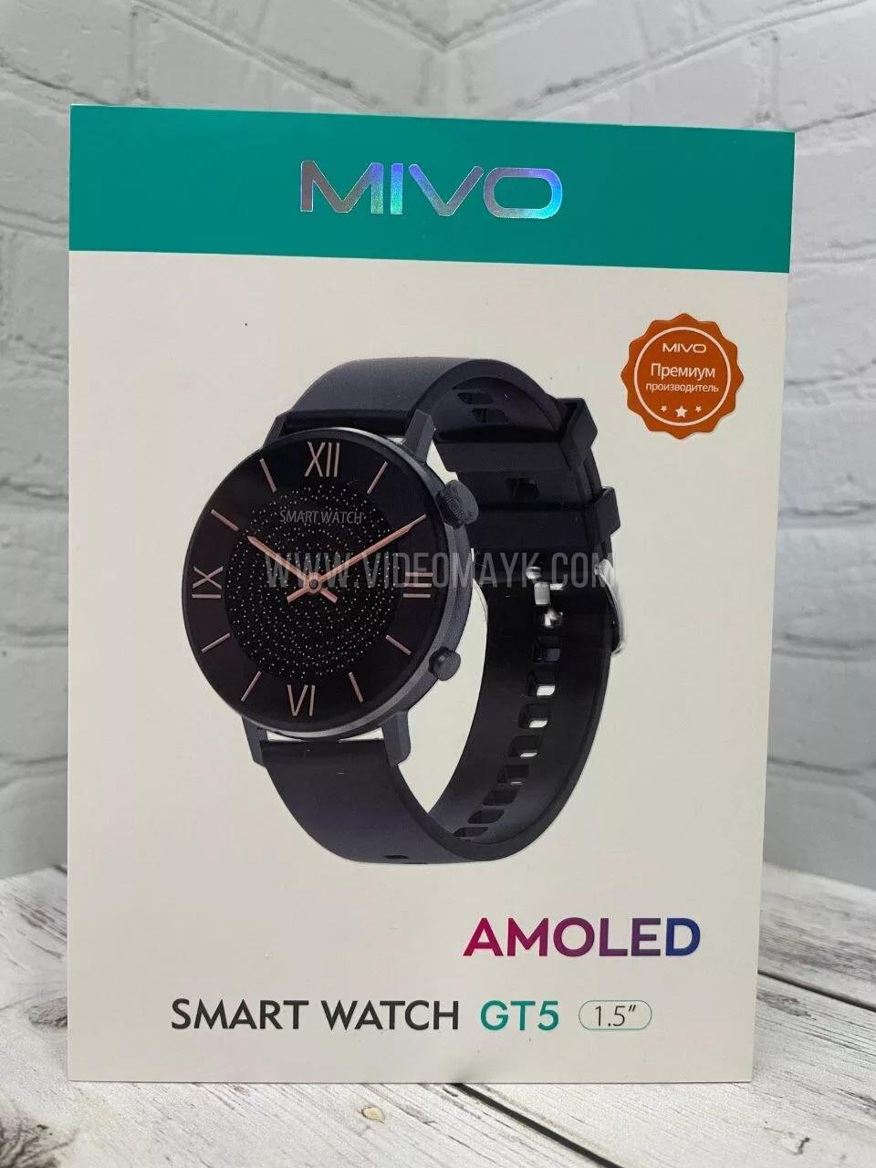 GT5 Смарт часы Mivo с Amoled дисплеем 1.5"