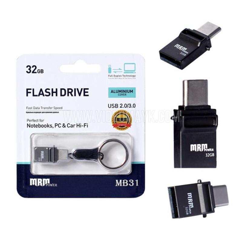 Носители информации, Карты памяти и USB накопители MRM, USB Накопитель MRM MB31 Metal USB 32G 10Mb/s High speed 20pcs, C3001, Array