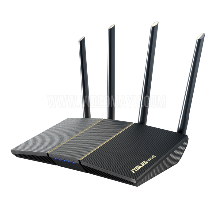 Wi-Fi роутер Asus RT-AX57 AX3000 10/100/1000BASE-TX черный