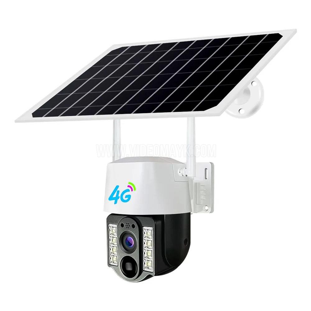 Уличная беспроводная 4G камера видеонаблюдения от солнечной батареи 5Мп (2560x1944),приложением V380 PRO(Русская)