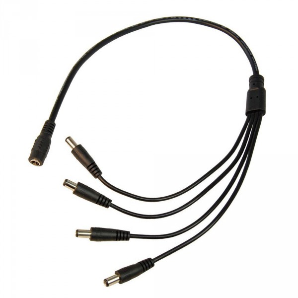 DC Male кабель 1x4male вых, D 5,5x2,1mm