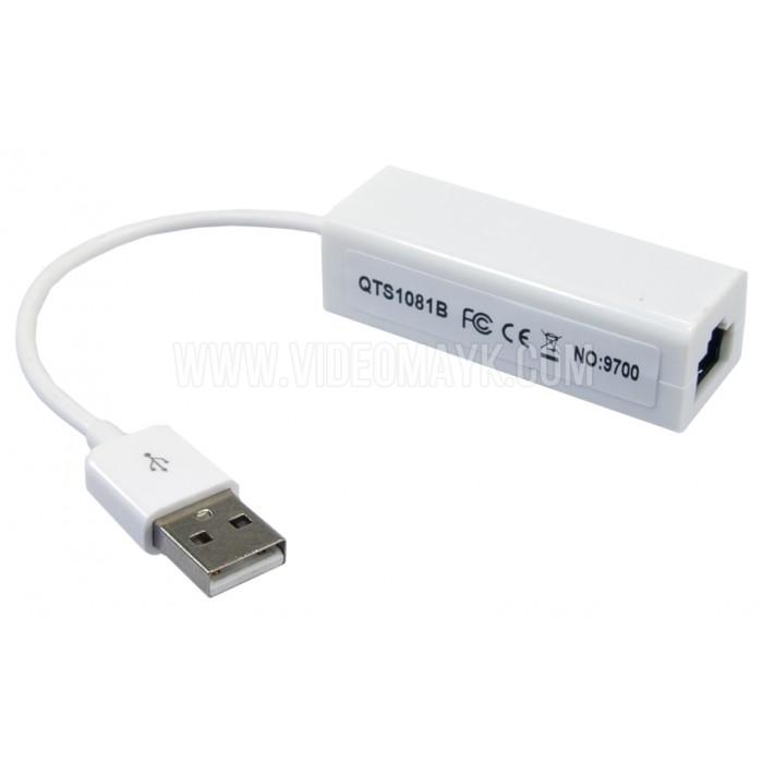 Интернет адаптер (QTS1081B) USB-LAN RJ45 (для тюнеров)